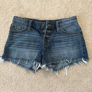 Lucky Brand The Cut Off Denim Button Fly Shorts